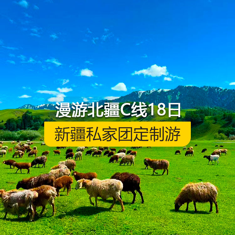 【新疆私家團定制游】慢游北疆C線休閑純玩18日游（烏魯木齊起止）產(chǎn)品編號：11539